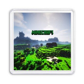 Магнит 55*55 с принтом MINECRAFT в Кировске, Пластик | Размер: 65*65 мм; Размер печати: 55*55 мм | craft | creeper | dungeon | dungeons | earth | game | logo | mine | minecraft | mobile | online | дунгеонс | земля | зомбиы | игра | крипер | лого | майкрафт | майнкрафт | мобайл | онлайн | подземелье | подземелья