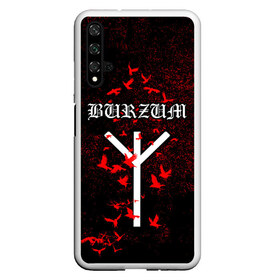 Чехол для Honor 20 с принтом Burzum Algiz Rune в Кировске, Силикон | Область печати: задняя сторона чехла, без боковых панелей | algiz | art | burz | burzum | horror | logo | merch | music | rune | альгиз | арт | бурз | бурзум | варг викернес | группа | логотип | мерч | метал | мистика | музыка | надпись | норвегия | норвежская группа | норги | руна | толкиен