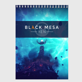 Скетчбук с принтом HALF-LIFE - Black Mesa XEN в Кировске, 100% бумага
 | 48 листов, плотность листов — 100 г/м2, плотность картонной обложки — 250 г/м2. Листы скреплены сверху удобной пружинной спиралью | Тематика изображения на принте: black | counter | csgo | freeman | gordon | half | half life | halflife | lambda | life | logo | mesa | portal | strike | xen | гордон | контр | лайф | лого | портал | символ | страйк | фримен | халф | халф лайф | халфлайф