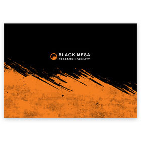 Поздравительная открытка с принтом BLACK MESA (Half-Life) в Кировске, 100% бумага | плотность бумаги 280 г/м2, матовая, на обратной стороне линовка и место для марки
 | Тематика изображения на принте: black | counter | csgo | freeman | gordon | half | half life | halflife | lambda | life | logo | mesa | portal | strike | xen | гордон | контр | лайф | лого | портал | символ | страйк | фримен | халф | халф лайф | халфлайф