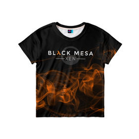Детская футболка 3D с принтом HALF-LIFE - Black Mesa: XEN в Кировске, 100% гипоаллергенный полиэфир | прямой крой, круглый вырез горловины, длина до линии бедер, чуть спущенное плечо, ткань немного тянется | black | counter | csgo | freeman | gordon | half | half life | halflife | lambda | life | logo | mesa | portal | strike | xen | гордон | контр | лайф | лого | портал | символ | страйк | фримен | халф | халф лайф | халфлайф