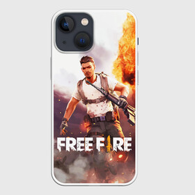 Чехол для iPhone 13 mini с принтом FREE FIRE в Кировске,  |  | battle | battlegrounds | fire | free | game | games | garena | logo | mobile | royale | батлграунд | битва | гарена | гарено | игра | игры | королевская | лого | логотип | мобайл | онлайн | символ | фаер | фаир | фри