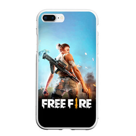 Чехол для iPhone 7Plus/8 Plus матовый с принтом FREE FIRE в Кировске, Силикон | Область печати: задняя сторона чехла, без боковых панелей | battle | battlegrounds | fire | free | game | games | garena | logo | mobile | royale | батлграунд | битва | гарена | гарено | игра | игры | королевская | лого | логотип | мобайл | онлайн | символ | фаер | фаир | фри