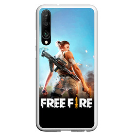 Чехол для Honor P30 с принтом FREE FIRE в Кировске, Силикон | Область печати: задняя сторона чехла, без боковых панелей | Тематика изображения на принте: battle | battlegrounds | fire | free | game | games | garena | logo | mobile | royale | батлграунд | битва | гарена | гарено | игра | игры | королевская | лого | логотип | мобайл | онлайн | символ | фаер | фаир | фри