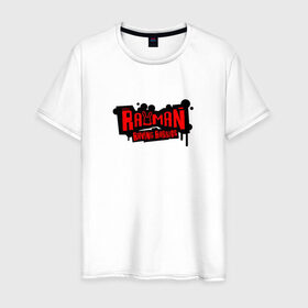 Мужская футболка хлопок с принтом RAYMAN RAVING RABBIDS в Кировске, 100% хлопок | прямой крой, круглый вырез горловины, длина до линии бедер, слегка спущенное плечо. | 