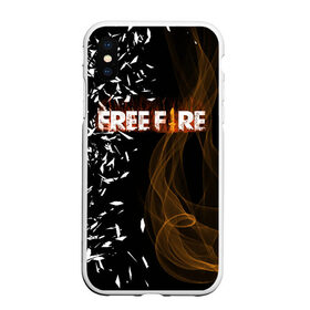 Чехол для iPhone XS Max матовый с принтом FREE FIRE в Кировске, Силикон | Область печати: задняя сторона чехла, без боковых панелей | free fire | free fire pc | game | garena | mobile game | royale | trsffb | битва онлайн | гарена | игра | огонь | свободный огонь | фри фаер