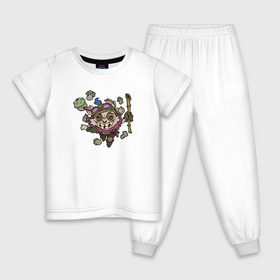 Детская пижама хлопок с принтом League Of Legends (Тимо) в Кировске, 100% хлопок |  брюки и футболка прямого кроя, без карманов, на брюках мягкая резинка на поясе и по низу штанин
 | 
