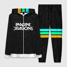 Женский костюм 3D с принтом IMAGINE DRAGONS (КАПЮШОН) в Кировске,  |  | evolve | id | imagine dragons | драконы | ид