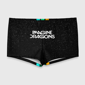 Мужские купальные плавки 3D с принтом IMAGINE DRAGONS (КАПЮШОН) в Кировске, Полиэстер 85%, Спандекс 15% |  | evolve | id | imagine dragons | драконы | ид