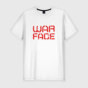Мужская футболка премиум с принтом WARFACE в Кировске, 92% хлопок, 8% лайкра | приталенный силуэт, круглый вырез ворота, длина до линии бедра, короткий рукав | warface | вар фейс | варфейс