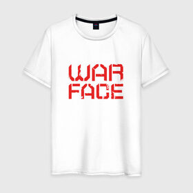 Мужская футболка хлопок с принтом WARFACE в Кировске, 100% хлопок | прямой крой, круглый вырез горловины, длина до линии бедер, слегка спущенное плечо. | Тематика изображения на принте: warface | вар фейс | варфейс