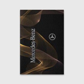 Обложка для паспорта матовая кожа с принтом Mercedes в Кировске, натуральная матовая кожа | размер 19,3 х 13,7 см; прозрачные пластиковые крепления | Тематика изображения на принте: amg | mercedes | авто | автомобиль | иномарка | логотип | машина | мерседес | текстура
