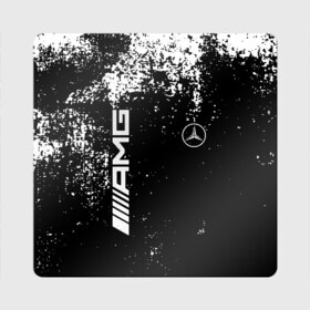 Магнит виниловый Квадрат с принтом Mercedes в Кировске, полимерный материал с магнитным слоем | размер 9*9 см, закругленные углы | amg | mercedes | авто | автомобиль | иномарка | логотип | машина | мерседес | текстура