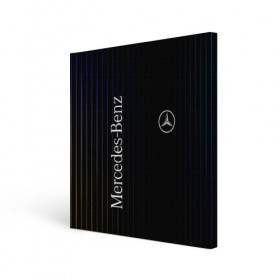 Холст квадратный с принтом Mercedes в Кировске, 100% ПВХ |  | amg | mercedes | авто | автомобиль | иномарка | логотип | машина | мерседес | текстура