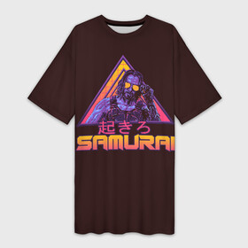 Платье-футболка 3D с принтом Johnny Silverhand   SAMURAI в Кировске,  |  | 2077 | cyberpunk 2077 | game | johnny silverhand | keanu reeves | retro wave | retrowave | джонни сильверхенд | игра | киану ривз | киберпанк 2077