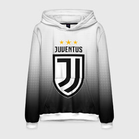 Мужская толстовка 3D с принтом JUVENTUS в Кировске, 100% полиэстер | двухслойный капюшон со шнурком для регулировки, мягкие манжеты на рукавах и по низу толстовки, спереди карман-кенгуру с мягким внутренним слоем. | Тематика изображения на принте: cr7 | juve | juventus | ronaldo | роналдо | ювентус