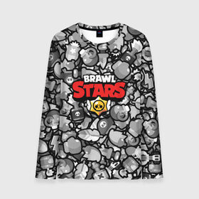 Мужской лонгслив 3D с принтом BRAWL STARS в Кировске, 100% полиэстер | длинные рукава, круглый вырез горловины, полуприлегающий силуэт | android | brawl stars | colt | crow | games | leon | penny | poco. | shelly | spike | wanted | брав | бравл старс | звезды | игры | мобильные игры | старс
