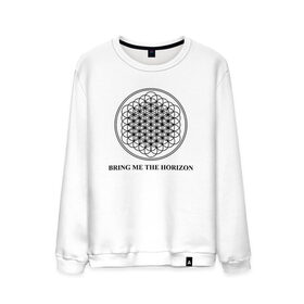 Мужской свитшот хлопок с принтом BRING ME THE HORIZON в Кировске, 100% хлопок |  | bmth | bring me the horizon