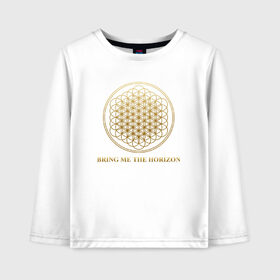 Детский лонгслив хлопок с принтом BRING ME THE HORIZON в Кировске, 100% хлопок | круглый вырез горловины, полуприлегающий силуэт, длина до линии бедер | bmth | bring me the horizon