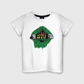 Детская футболка хлопок с принтом Регги в Кировске, 100% хлопок | круглый вырез горловины, полуприлегающий силуэт, длина до линии бедер | bob marley | chillin | rasta | reggae | боб | боб марли | марли | раста | растаман | регги