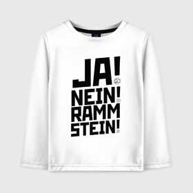 Детский лонгслив хлопок с принтом RAMMSTEIN (НА СПИНЕ) в Кировске, 100% хлопок | круглый вырез горловины, полуприлегающий силуэт, длина до линии бедер | rammstein | рамштайн