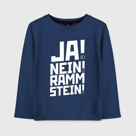 Детский лонгслив хлопок с принтом RAMMSTEIN (НА СПИНЕ) в Кировске, 100% хлопок | круглый вырез горловины, полуприлегающий силуэт, длина до линии бедер | rammstein | рамштайн