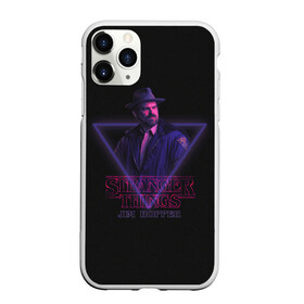 Чехол для iPhone 11 Pro Max матовый с принтом Jim Hopper в Кировске, Силикон |  | eleven | film | jim hopper | movie | retrowave | stranger things | джим хоппер | кино | оди | очень странные дела | ретровейв | сериалы | фильмы