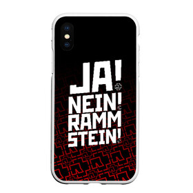 Чехол для iPhone XS Max матовый с принтом RAMMSTEIN (НА СПИНЕ) в Кировске, Силикон | Область печати: задняя сторона чехла, без боковых панелей | Тематика изображения на принте: rammstein | рамштайн