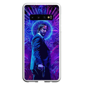 Чехол для Samsung Galaxy S10 с принтом John Wick (application) в Кировске, Силикон | Область печати: задняя сторона чехла, без боковых панелей | film | john wick | john wick 3 | movie | аппликация | джон | джон вик | джон вик 3 | джон уик | кино | пислотел | рисунок | фильм | фильмы | шутер | экскомьюникадо | экшен