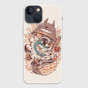 Чехол для iPhone 13 mini с принтом My Neighbor Totoro кашамала в Кировске,  |  | anime | forest | meme | my neighbor | protectors | tokyo | totoro | аниме | гибли | иероглиф | манга | миядзаки | мой сосед | стиль | тоторо | фентези | хаяо | япония