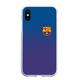 Чехол для iPhone XS Max матовый с принтом FC BARCA в Кировске, Силикон | Область печати: задняя сторона чехла, без боковых панелей | barcelona | fc barca | барка | барселона