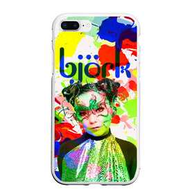 Чехол для iPhone 7Plus/8 Plus матовый с принтом Bjork в Кировске, Силикон | Область печати: задняя сторона чехла, без боковых панелей | art pop | avant garde | biork | bjork | electronica | experimental | авантгард | арт поп | бьёрк | бьйорк | бьорк | вокал | краски | радуга | цвета | электронтка