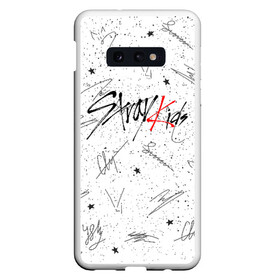 Чехол для Samsung S10E с принтом STRAY KIDS АВТОГРАФЫ в Кировске, Силикон | Область печати: задняя сторона чехла, без боковых панелей | skz | stray kids | бан чан | ли ноу | скз | стрей кидс | сынмин | уджин | феликс | хан | хёджин | чанбин