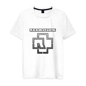Мужская футболка хлопок с принтом RAMMSTEIN в Кировске, 100% хлопок | прямой крой, круглый вырез горловины, длина до линии бедер, слегка спущенное плечо. | lindemann | rammstein | рамштайн | тилль линдеманн