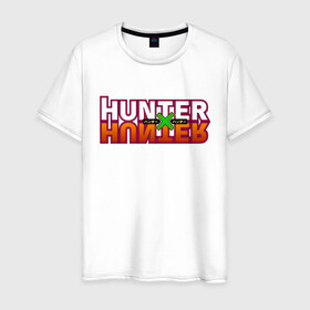 Мужская футболка хлопок с принтом Hunter x Hunter в Кировске, 100% хлопок | прямой крой, круглый вырез горловины, длина до линии бедер, слегка спущенное плечо. | gone | hunter x hunter | hunterxhunter | killua | гон | хантер х хантер