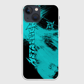 Чехол для iPhone 13 mini с принтом Metallica в Кировске,  |  | album | black | concert | heavy | kirk | metal | metallica | music | rock | tolls | джеймс хэтфилд | кирк хэмметт | клифф бёртон | ларс ульрих | метал | металлика | трэш