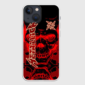 Чехол для iPhone 13 mini с принтом Metallica в Кировске,  |  | album | black | concert | heavy | kirk | metal | metallica | music | rock | tolls | джеймс хэтфилд | кирк хэмметт | клифф бёртон | ларс ульрих | метал | металлика | трэш