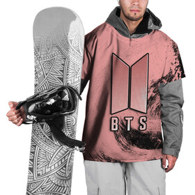 Накидка на куртку 3D с принтом BTS PINK в Кировске, 100% полиэстер |  | army | bangtan boys | beyond the scene | bts | k pop | kpop | love yourself | бтс | к поп
