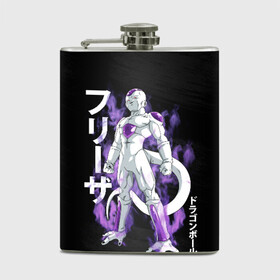 Фляга с принтом Frieza (JAP_STYLE) в Кировске, металлический корпус | емкость 0,22 л, размер 125 х 94 мм. Виниловая наклейка запечатывается полностью | Тематика изображения на принте: anime | ball | dragon | dragon ball | manga | son goku | аниме | дракон | жемчуг | жемчуг дракона | манга | мяч | сон гоку