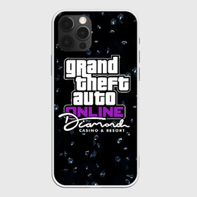 Чехол для iPhone 12 Pro с принтом GTA 5 Online: CASINO в Кировске, силикон | область печати: задняя сторона чехла, без боковых панелей | Тематика изображения на принте: auto | casino | diamond | grand | gta | gta5 | poker | rockstar | theft | алмаз | бриллиант | брильянт | гта | гта5 | казино | карты | покер | рокстар | рулетка | тревор