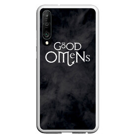 Чехол для Honor P30 с принтом GOOD OMENS (КРЫЛЬЯ) в Кировске, Силикон | Область печати: задняя сторона чехла, без боковых панелей | Тематика изображения на принте: good omens | благие знамения | терри пратчетт