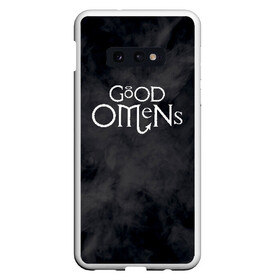 Чехол для Samsung S10E с принтом GOOD OMENS (КРЫЛЬЯ) в Кировске, Силикон | Область печати: задняя сторона чехла, без боковых панелей | Тематика изображения на принте: good omens | благие знамения | терри пратчетт