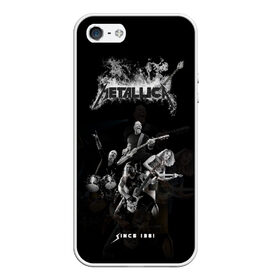 Чехол для iPhone 5/5S матовый с принтом Metallica в Кировске, Силикон | Область печати: задняя сторона чехла, без боковых панелей | metalica | metallica | группа | джеймс хэтфилд | кирк хэмметт | ларс ульрих | метал | металика | металлика | миталика | музыка | роберт трухильо | рок | трэш | трэшметал | хард | хеви