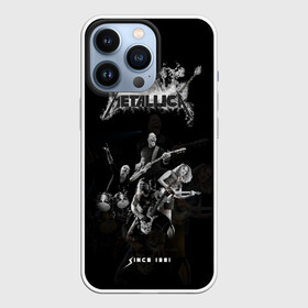 Чехол для iPhone 13 Pro с принтом Metallica в Кировске,  |  | metalica | metallica | группа | джеймс хэтфилд | кирк хэмметт | ларс ульрих | метал | металика | металлика | миталика | музыка | роберт трухильо | рок | трэш | трэшметал | хард | хеви