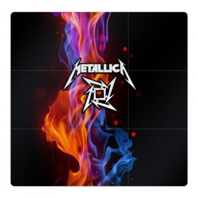 Магнитный плакат 3Х3 с принтом Metallica в Кировске, Полимерный материал с магнитным слоем | 9 деталей размером 9*9 см | metalica | metallica | группа | джеймс хэтфилд | кирк хэмметт | ларс ульрих | метал | металика | металлика | миталика | музыка | роберт трухильо | рок | трэш | трэшметал | хард | хеви