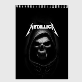 Скетчбук с принтом Metallica в Кировске, 100% бумага
 | 48 листов, плотность листов — 100 г/м2, плотность картонной обложки — 250 г/м2. Листы скреплены сверху удобной пружинной спиралью | metalica | metallica | группа | джеймс хэтфилд | кирк хэмметт | ларс ульрих | метал | металика | металлика | миталика | музыка | роберт трухильо | рок | трэш | трэшметал | хард | хеви