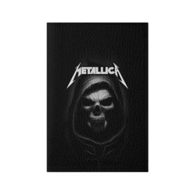 Обложка для паспорта матовая кожа с принтом Metallica в Кировске, натуральная матовая кожа | размер 19,3 х 13,7 см; прозрачные пластиковые крепления | Тематика изображения на принте: metalica | metallica | группа | джеймс хэтфилд | кирк хэмметт | ларс ульрих | метал | металика | металлика | миталика | музыка | роберт трухильо | рок | трэш | трэшметал | хард | хеви
