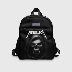 Детский рюкзак 3D с принтом Metallica в Кировске, 100% полиэстер | лямки с регулируемой длиной, сверху петелька, чтобы рюкзак можно было повесить на вешалку. Основное отделение закрывается на молнию, как и внешний карман. Внутри дополнительный карман. По бокам два дополнительных кармашка | metalica | metallica | группа | джеймс хэтфилд | кирк хэмметт | ларс ульрих | метал | металика | металлика | миталика | музыка | роберт трухильо | рок | трэш | трэшметал | хард | хеви