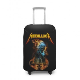 Чехол для чемодана 3D с принтом Metallica в Кировске, 86% полиэфир, 14% спандекс | двустороннее нанесение принта, прорези для ручек и колес | metalica | metallica | группа | джеймс хэтфилд | кирк хэмметт | ларс ульрих | метал | металика | металлика | миталика | музыка | роберт трухильо | рок | трэш | трэшметал | хард | хеви