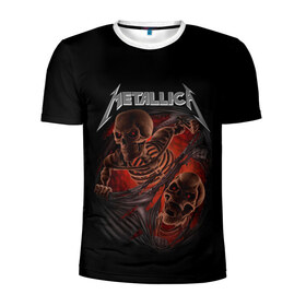 Мужская футболка 3D спортивная с принтом Metallica в Кировске, 100% полиэстер с улучшенными характеристиками | приталенный силуэт, круглая горловина, широкие плечи, сужается к линии бедра | metalica | metallica | группа | джеймс хэтфилд | кирк хэмметт | ларс ульрих | метал | металика | металлика | миталика | музыка | роберт трухильо | рок | трэш | трэшметал | хард | хеви